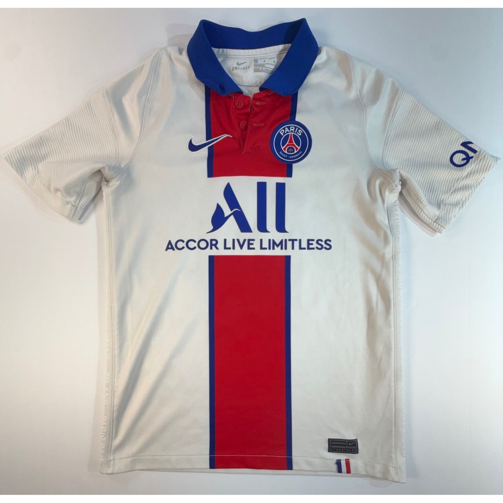 Nike Paris Saint-Germain PSG 2020-21 Away Jersey Rafael 10 White CD4507-101 L